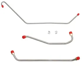 Fine Lines Pump to Carburetor Fuel Line For 69 Chevrolet Camaro Chevrolet II/ Nova 396 OR 427 CID 325-350 HP 3 Piece Set w/ Return Stainless