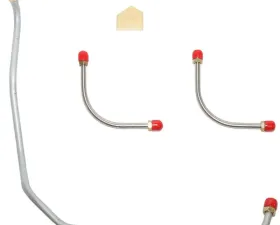 Fine Lines Pump to Carburetor Fuel Line For 69-72 Chevrolet Camaro Z/28 302 CID 3 Piece Line Kit w/ Y BLK Steel