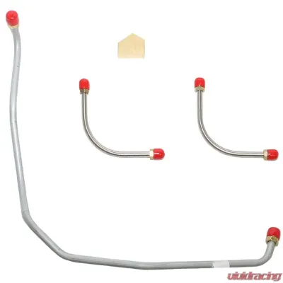Fine Lines Pump to Carburetor Fuel Line For 69-72 Chevrolet Camaro Z/28 302 CID 3 Piece Line Kit w/ Y BLK Steel - FPC69ZZOM