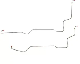 Fine Lines Transmission Cooler Lines For 61-64 Ford Galaxie 390CID V8 w/Cruise-O-Matic 3 Speed 2 Piece Stainless