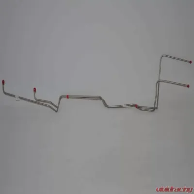 Fine Lines Transmission Cooler Lines For 65 Ford Galaxie SBF w/C4 Transmission 2 Piece Steel - GTC6501OM