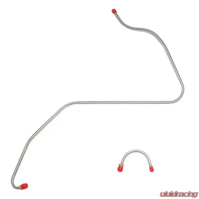 Fine Lines Pump to Carburetor Fuel Line For 60-61 Ford Falcon Mercury Comet 144/170CID 6 Cylinder 1 BBL 2 Piece Stainless - LPC6001SS