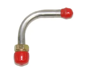 Fine Lines Pump to Carburetor Fuel Line For 66 Pontiac 8 Cylinder 4 BBL Short Elbow Steel