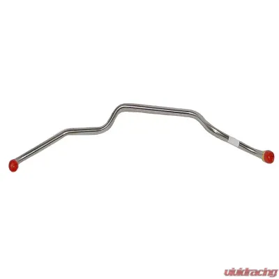 Fine Lines Pump to Carburetor Fuel Line For 69-70 Firebird Lemans Trans Am GTO V8 4BBL w/Side Outlet Fuel Pump Route Driver Side of Thermostat Stainless - PPC7002SS