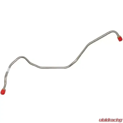 Fine Lines Pump to Carburetor Fuel Line For 69-70 Firebird Lemans Trans Am GTO V8 4BBL w/Side Outlet Fuel Pump Route Pass. Side of Thermostat Stainless - PPC7003SS