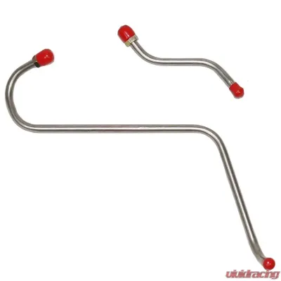 Fine Lines Pump to Carburetor Fuel Line For 64 Mopar B-Body 220 330 440 273CID 2BBL 2 Set Stainless - RPC6402SS