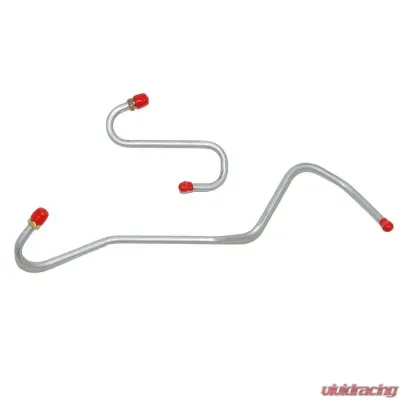 Fine Lines Pump to Carburetor Fuel Line For 67-70 Mopar B-Body 318 2BBL 2 Piece w/ Inline Filter Stainless - RPC6701SS
