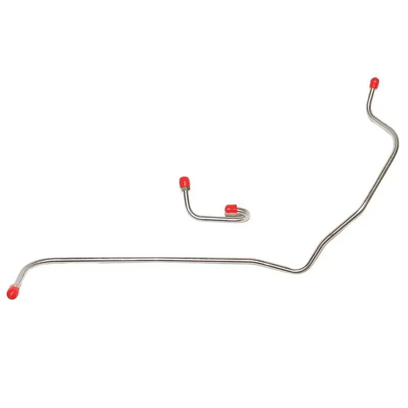 Fine Lines Pump to Carburetor Fuel Line For 73 Mopar B-Body 340 4BBL Carter Thermoquad 2 Piece Line Stainless - RPC7301SS