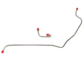 Fine Lines Pump to Carburetor Fuel Line For 73 Mopar B-Body 340 4BBL Carter Thermoquad 2 Piece Line Stainless