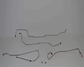 Fine Lines Transmission Cooler Lines For 66-70 Charger Hemi w/ factory Auxiliary Cooler 4 Set w/ Hidden Headlights Only s Steel