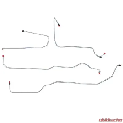 Fine Lines Transmission Cooler Lines For 70 Mopar B-Body Hemi Trans Cooler Front 4 Line Kit w/ Factory Auxiliary Cooler Except Charger Steel - RTC7003OM