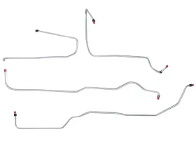 Fine Lines Transmission Cooler Lines For 70 Mopar B-Body Hemi Trans Cooler Front 4 Line Kit w/Factory Auxiliary Cooler Except Charger Stainless