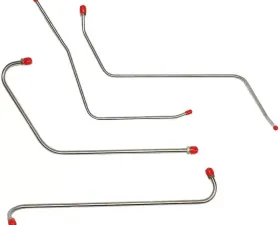 Fine Lines Pump to Carburetor Fuel Line For 56 Ford Thunderbird Fuel Pump to Carb and Wiper Vacuum Lines 4 Set Steel