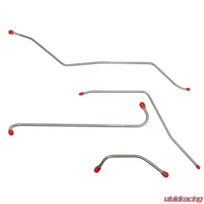 Fine Lines Pump to Carburetor Fuel Line For 57 Ford Thunderbird 4BBL w/o Super Charger Fuel Pump to Carb and Wiper Vacuum Lines 4 Set Stainless - SPC5701SS