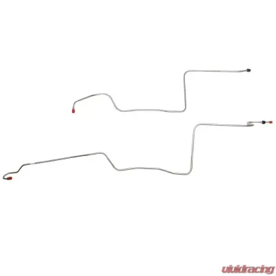 Fine Lines Transmission Cooler Lines For 56-57 Ford Thunderbird 2 Piece w/o Expansion Loop Stainless - STC5601SS