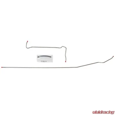 Fine Lines Fuel Line Kit For 71-72 Chevrolet C10/GMC C1500 8 Cylinder 2WD 2 Piece 3/8 Inch Main Fuel Lines Stainless - TGL7102SS