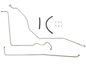 Fine Lines Fuel Line Kit For 71-72 Chevrolet C10/20 GMC C1500/2500 2WD 5/16 Inch Fuel Vapor 3 Set Stainless