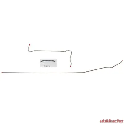 Fine Lines Fuel Line Kit For 71-72 Chevrolet C20/GMC C2500 8 Cylinder 2WD 2 Piece 3/8 Inch Main Fuel Lines Stainless - TGL7104SS
