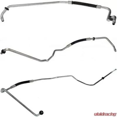 Fine Lines Transmission Cooler Lines For 03-05 GM Truck with 6.6L Duramax Complete Kit Steel - TTC0302OM