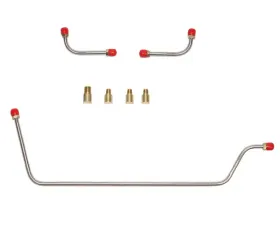 Fine Lines Pump to Carburetor Fuel Line For 59-61 Chevrolet Corvette 283CID 8 Cylinder 2x4 BBL Carbs Pump to Carb Line 3 Line and 5 Fittings Steel