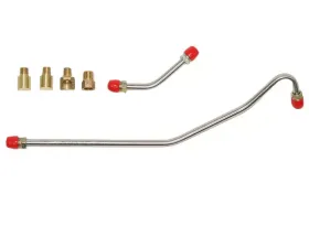 Fine Lines Pump to Carburetor Fuel Line For 63-65 Chevrolet Corvette 327CID 300 HP Pump to Carb Line 2 Line and 4 Fittings Steel