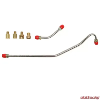 Fine Lines Pump to Carburetor Fuel Line For 63-65 Chevrolet Corvette 327CID 300 HP Pump to Carb Line 2 Line and 4 Fittings Stainless - VPC6311SS