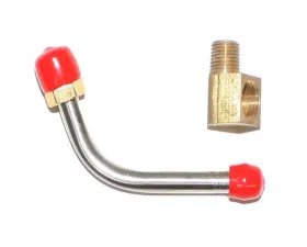 Fine Lines Pump to Carburetor Fuel Line For 63-65 Chevrolet Corvette Fuel Pump Inlet Fuel Line and Fitting Stainless