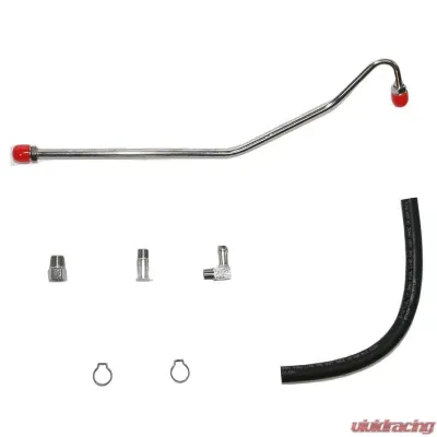 Fine Lines Pump to Carburetor Fuel Line For 64-65 Chevrolet Corvette 327CID 350/365 HP 4BBL Pump to Carb 1 Line 3 Fittings and 2 Clamps Stainless - VPC6413SS