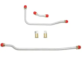 Fine Lines Pump to Carburetor Fuel Line For 65 Chevrolet Corvette 396 CID 425 HP 4BBL 3 Lines and 2 Fittings Stainless