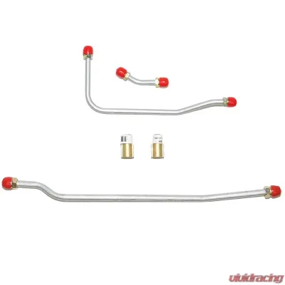 Fine Lines Pump to Carburetor Fuel Line For 65 Chevrolet Corvette 396 CID 425 HP 4BBL 3 Lines and 2 Fittings Stainless - VPC6516SS
