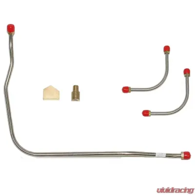 Fine Lines Pump to Carburetor Fuel Line For 66 Chevrolet Corvette 427CID 425 HP 4BBL 3 Lines and Block Stainless - VPC6620SS