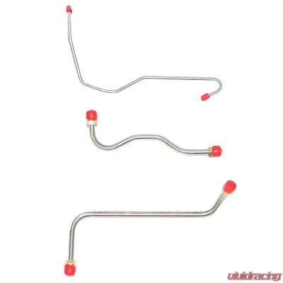 Fine Lines Pump to Carburetor Fuel Line For 68 Chevrolet Corvette 427CID/390HP 4BBL 3 Set Stainless - VPC6827SS