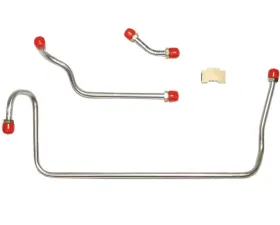 Fine Lines Pump to Carburetor Fuel Line For 71-72 Chevrolet Corvette LS-6/454CID 3 Line Kit and Brass Tee Steel