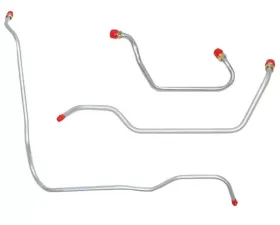 Fine Lines Pump to Carburetor Fuel Line For 82 Chevrolet Corvette 5.7L/350CID Cross Fire Fuel Injection Feed Lines 3 Set Steel
