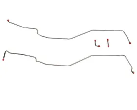 Fine Lines Transmission Cooler Lines For 68-69 Chevrolet Corvette Big Block and 70-74 Small Block 4 Piece Set Steel
