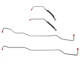 Fine Lines Transmission Cooler Lines For 03-06 Jeep Wrangler TJ w/ 4.0 Liter Complete Kit Steel