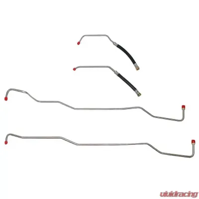 Fine Lines Transmission Cooler Lines For 07-11 Jeep Wrangler 3.8L Automatic Steel - WTC0701OM