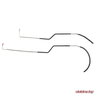 Fine Lines Transmission Cooler Lines For 00-02 Jeep Wrangler with 4.0 Liter EZ-Install Steel - WTC9707OM