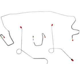 Fine Lines Front Brake Line Kit For 68-72 Mopar A-Body Power Disc/Drum Brakes Steel