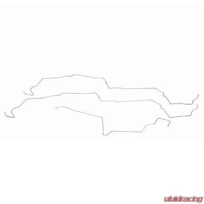 Fine Lines Fuel Line Kit For 86 Ford Mustang V8 Intermediate Fuel Lines w/ Subframe Connectors Stainless - ZGL8602SS