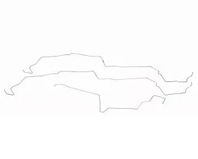 Fine Lines Fuel Line Kit For 87-93 Ford Mustang V8 Subframe Connectors Stainless