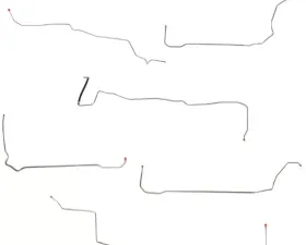 Fine Lines Fuel Line Kit For 96-98 Ford Mustang GT Stainless