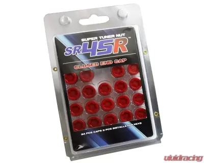 Muteki SR45R Red 24 piece Plastic End Cap Set - 33100R