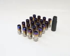 Muteki SR45Ti 45mm 12x1.25 Burned Titanium Open End Lug Nut Set