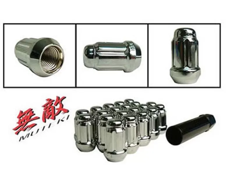 Muteki Closed End Lug Nuts CHROME M12x1.25 CLEARANCE - 41885C