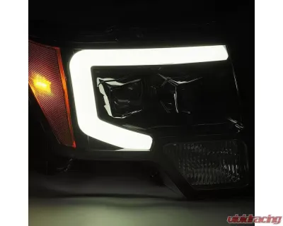 LUXX-Series LED Projector Headlights Black Ford F-150 2009-2014 AlphaRex USA - 880179