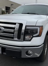 LUXX-Series LED Projector Headlights Black Ford F-150 2009-2014 AlphaRex USA                                     - 880179 - Image 6