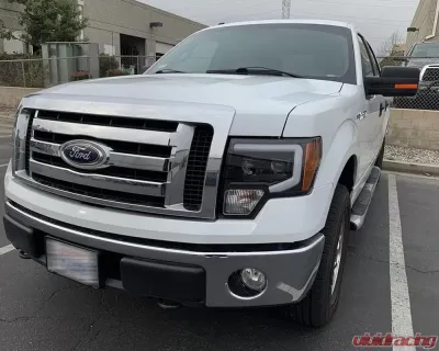 LUXX-Series LED Projector Headlights Black Ford F-150 2009-2014 AlphaRex USA - 880179