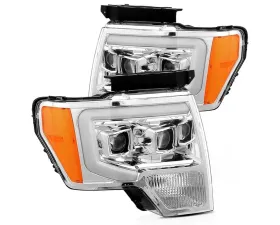 LUXX-Series LED Projector Headlights Chrome Ford F-150 2009-2014 AlphaRex USA