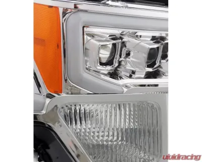 LUXX-Series LED Projector Headlights Chrome Ford F-150 2009-2014 AlphaRex USA - 880178